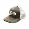 Brand new 🛒 Justin Men's Brown Oilskin Embroidered Logo Mesh-Back Ball Cap ✨ -Justin Shop unnamed file 1006