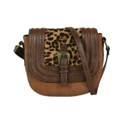 Coupon 🧨 Justin 👩 Women's Cheetah Print Tonal Brown Crossbody ✔️