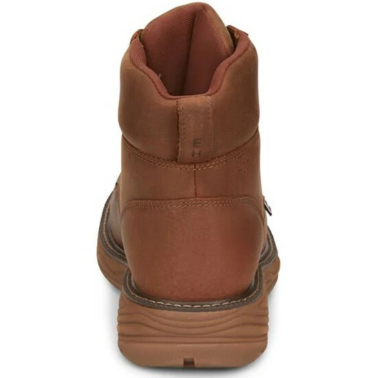 Hot Sale ๐ Justin Men's Rush Waterproof 6" Lace Up Nano Non-Comp Wedge Work ๐ฅพ Boots - Moc Toe Brown ๐ฅ 7 Hot Sale ๐ Justin Men's Rush Waterproof 6" Lace Up Nano Non-Comp Wedge Work ๐ฅพ Boots - Moc Toe Brown ๐ฅ - Image 5