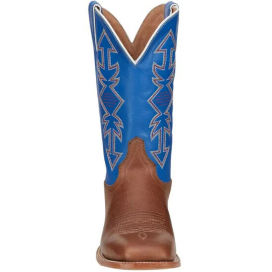 Best Sale ๐ Justin Men's Tan Dayne Punchy Buckskin Leather Western Boot - Square Toe Blue ๐ 6 Best Sale ๐ Justin Men's Tan Dayne Punchy Buckskin Leather Western Boot - Square Toe Blue ๐ - Image 4