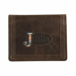 Best reviews of ✨ Justin Men's Brown Front Pocket Serape Bifold Wallet 💯