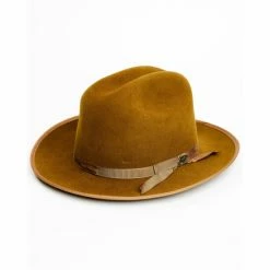 Best Sale ✨ Justin Men's 6X Statesman Bent Rail Fur Felt Western Hat Pecan 🧨