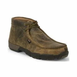 Buy 👏 Justin Men's Cappie Dark Brown Electrical Hazard Driving Mocs - Steel Toe 🧨