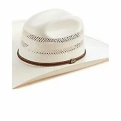 Outlet 👏 Justin Men's Ivory Garrison Cattleman Vented Straw Western 👕 Shirt 😍