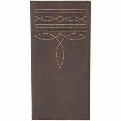 Best Sale ⭐ Justin Men's Rodeo Leather Wallet Brown ✔️