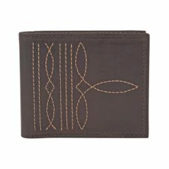 Promo 💯 Justin Men's Bifold Leather Wallet Brown 😉