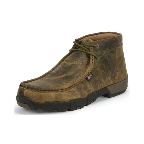 Buy ๐ Justin Men's Cappie Dark Brown Electrical Hazard Driving Mocs - Steel Toe ๐งจ 4 Buy ๐ Justin Men's Cappie Dark Brown Electrical Hazard Driving Mocs - Steel Toe ๐งจ - Image 2