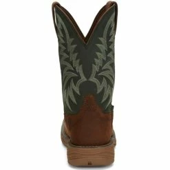 Coupon 💯 Justin Men's Rush Short Base Performance Western 🥾 Boots - Broad Square Toe Brown 👏 -Justin Shop unnamed file 1095