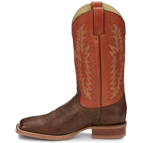 Brand new 🥰 Justin Men's McLane Western 🥾 Boots - Broad Square Toe Brown ✨ 5 Brand new 🥰 Justin Men's McLane Western 🥾 Boots - Broad Square Toe Brown ✨ - Image 3