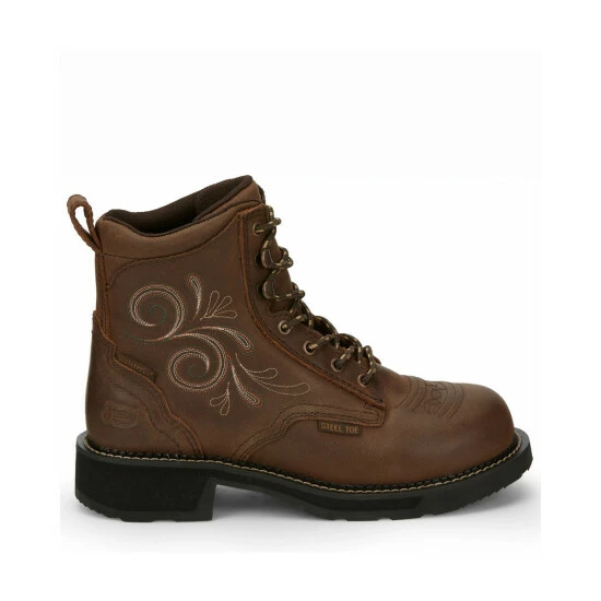 Best reviews of โจ Justin ๐ฉ Women's Katerina Waterproof Work ๐ฅพ Boots - Steel Toe Brown ๐ฅ 4 Best reviews of โจ Justin ๐ฉ Women's Katerina Waterproof Work ๐ฅพ Boots - Steel Toe Brown ๐ฅ - Image 2