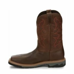 Budget 😍 Justin Men's Carbide Western Work 🥾 Boots - Composite Toe Brown 🛒 -Justin Shop unnamed file 151