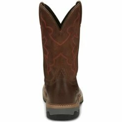 Budget 😍 Justin Men's Carbide Western Work 🥾 Boots - Composite Toe Brown 🛒 -Justin Shop unnamed file 152