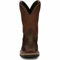 Budget 😍 Justin Men's Carbide Western Work 🥾 Boots - Composite Toe Brown 🛒 -Justin Shop unnamed file 153