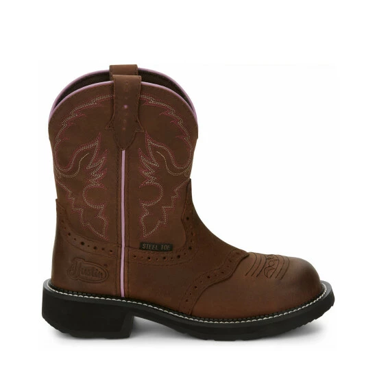 Best Sale ๐ฅฐ Justin ๐ฉ Women's Wanette Western Work ๐ฅพ Boots - Steel Toe Distressed Brown ๐ฏ 4 Best Sale ๐ฅฐ Justin ๐ฉ Women's Wanette Western Work ๐ฅพ Boots - Steel Toe Distressed Brown ๐ฏ - Image 2