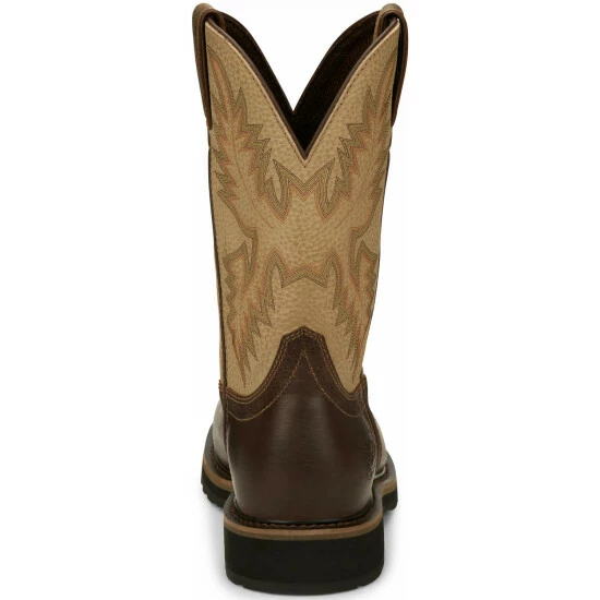 Hot Sale ❤️ Justin Men's Superintendent Western 🥾 Boots - Round Toe Brown 🥰 6 Hot Sale ❤️ Justin Men's Superintendent Western 🥾 Boots - Round Toe Brown 🥰 - Image 4