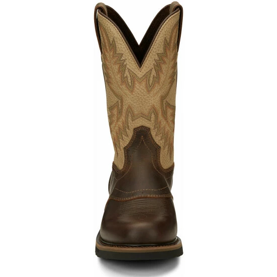 Hot Sale ❤️ Justin Men's Superintendent Western 🥾 Boots - Round Toe Brown 🥰 7 Hot Sale ❤️ Justin Men's Superintendent Western 🥾 Boots - Round Toe Brown 🥰 - Image 5