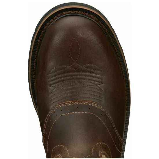 Hot Sale ❤️ Justin Men's Superintendent Western 🥾 Boots - Round Toe Brown 🥰 8 Hot Sale ❤️ Justin Men's Superintendent Western 🥾 Boots - Round Toe Brown 🥰 - Image 6