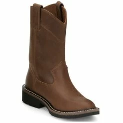 Best Sale ✨ Justin Kids' Brown Roper Western 🥾 Boots - Round Toe For Unisex-Kid 🧨
