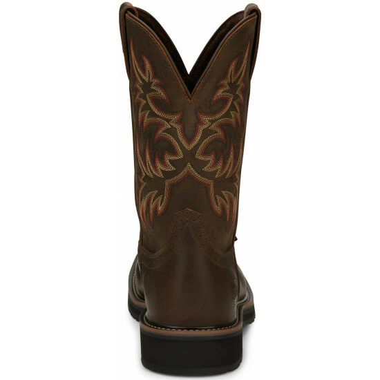 Coupon 💯 Justin Men's Driller Western Work 🥾 Boots - Steel Toe Tan 😀 6 Coupon 💯 Justin Men's Driller Western Work 🥾 Boots - Steel Toe Tan 😀 - Image 4