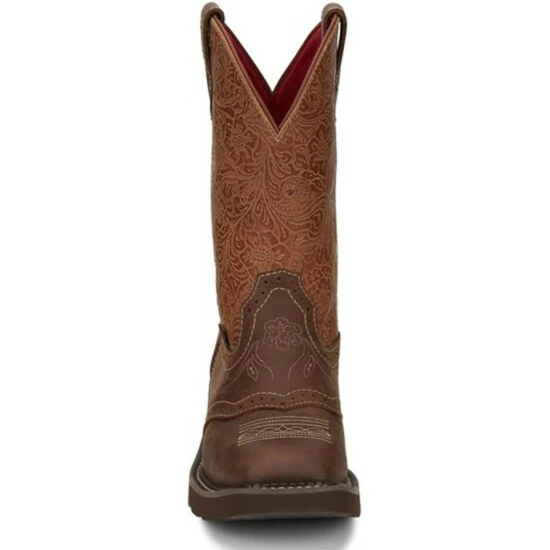 Promo ๐ Justin ๐ฉ Women's Starlina Western ๐ฅพ Boots - Broad Square Toe Brown ๐ 6 Promo ๐ Justin ๐ฉ Women's Starlina Western ๐ฅพ Boots - Broad Square Toe Brown ๐ - Image 4