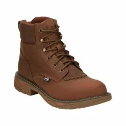 Top 10 🎁 Justin Men's Rush Lacer Work 🥾 Boots - Soft Toe Brown 🥰