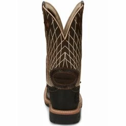 Flash Sale 🤩 Justin Men's Derrickman Western Work 🥾 Boots - Composite Toe Cognac ⭐ -Justin Shop unnamed file 208