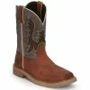Buy 🌟 Justin Men's Bolt Redwood Pull-On Soft Work 🥾 Boots - Square Toe Brown 🔥 -Justin Shop unnamed file 212