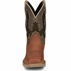 Buy 🌟 Justin Men's Bolt Redwood Pull-On Soft Work 🥾 Boots - Square Toe Brown 🔥 -Justin Shop unnamed file 215