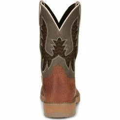 Buy 🌟 Justin Men's Bolt Redwood Pull-On Soft Work 🥾 Boots - Square Toe Brown 🔥 -Justin Shop unnamed file 216