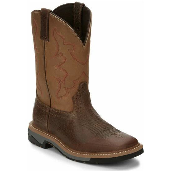 Wholesale โจ Justin Men's Carbide Western Work ๐ฅพ Boots - Soft Toe Brown ๐ฅ 3 Wholesale โจ Justin Men's Carbide Western Work ๐ฅพ Boots - Soft Toe Brown ๐ฅ