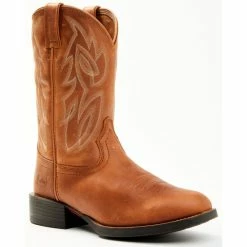 Outlet 🧨 Justin Men's Rendon Sorrell Western 🥾 Boots - Round Toe Brown 🔥