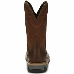 Budget 🧨 Justin Men's Carbide Western Work 🥾 Boots - Soft Toe Brown ⌛ -Justin Shop unnamed file 248