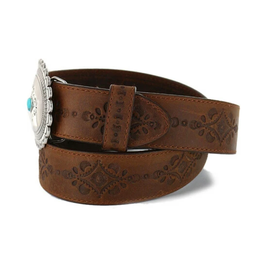Best deal ⌛ Justin 👩 Women's Navajo Heart Leather Belt Bark 👏 4 Best deal ⌛ Justin 👩 Women's Navajo Heart Leather Belt Bark 👏 - Image 2