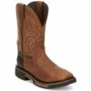 New 👏 Justin Men's Dallen Waterproof Western Work 🥾 Boots - Nano Composite Toe Brown 😉 -Justin Shop unnamed file 283