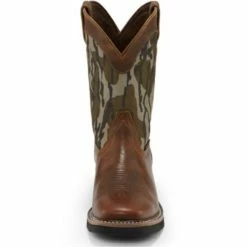 Hot Sale ⭐ Justin Men's Trekker Bottom Lands Waterproof Western Work 🥾 Boots - Soft Toe Brown 🤩 -Justin Shop unnamed file 288