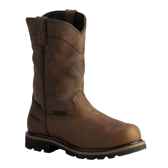 Cheap ๐ Justin Men's Pulley Waterproof MetGuard Pull-On Work ๐ฅพ Boots - Composite Toe Brown ๐ 3 Cheap ๐ Justin Men's Pulley Waterproof MetGuard Pull-On Work ๐ฅพ Boots - Composite Toe Brown ๐
