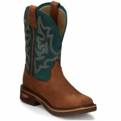 Best reviews of 👏 Justin Men's Resistor Western Work 🥾 Boots - Soft Toe Brown 👍