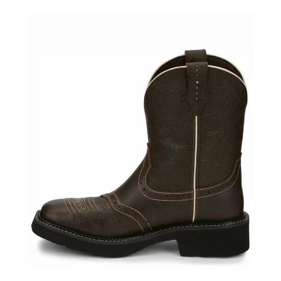 Best deal 🤩 Justin 👩 Women's Mandra Brown Western 🥾 Boots - Square Toe Dark Brown 🤩 5 Best deal 🤩 Justin 👩 Women's Mandra Brown Western 🥾 Boots - Square Toe Dark Brown 🤩 - Image 3