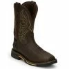 Promo 😀 Justin Men's Joist Waterproof Western Work 🥾 Boots - Soft Toe Distressed Brown 🧨 -Justin Shop unnamed file 313