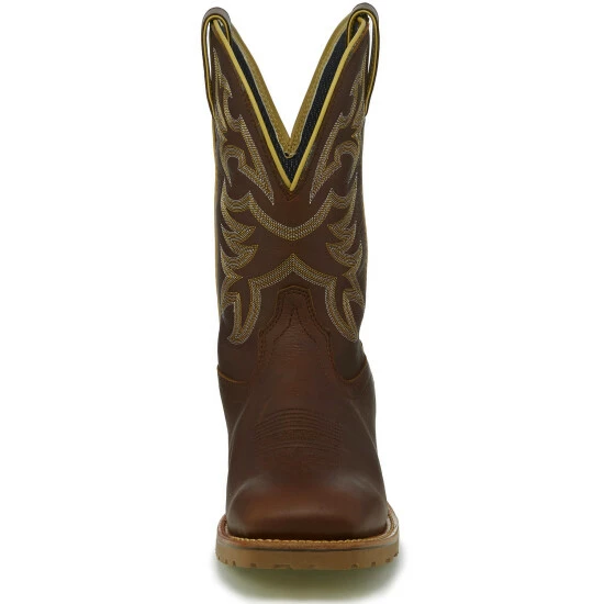 Outlet ๐งจ Justin Men's Marshal Whiskey Western Work ๐ฅพ Boots - Square Toe Cognac ๐ฅ 6 Outlet ๐งจ Justin Men's Marshal Whiskey Western Work ๐ฅพ Boots - Square Toe Cognac ๐ฅ - Image 4