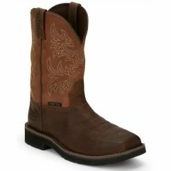 Flash Sale 🧨 Justin Men's Switch Western Work 🥾 Boots - Composite Toe Multi 🎁