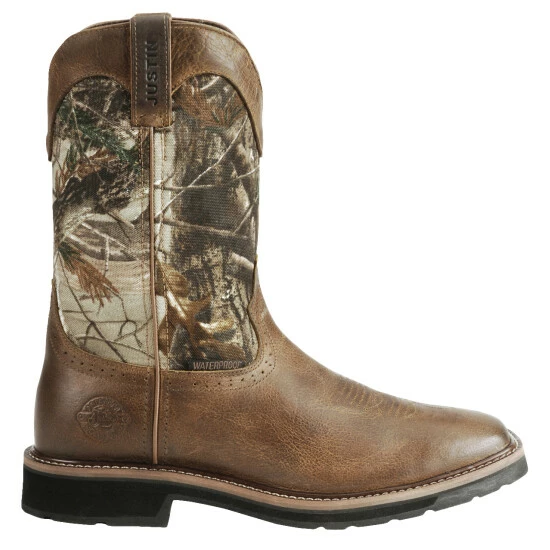 Discount 👏 Justin Men's Stampede Trekker Camo Waterproof 🥾 Boots - Soft Toe Camouflage 🔔 4 Discount 👏 Justin Men's Stampede Trekker Camo Waterproof 🥾 Boots - Soft Toe Camouflage 🔔 - Image 2