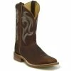 New ⌛ Justin Men's Bender Western 🥾 Boots - Broad Square Toe Brown ❤️ -Justin Shop unnamed file 370