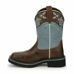 Top 10 💯 Justin 👩 Women's Starlina Western 🥾 Boots - Broad Square Toe Brown 🔥 -Justin Shop unnamed file 378