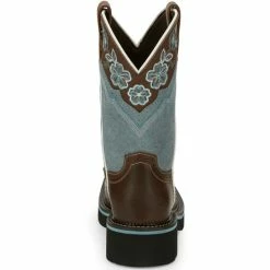 Top 10 💯 Justin 👩 Women's Starlina Western 🥾 Boots - Broad Square Toe Brown 🔥 -Justin Shop unnamed file 380