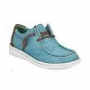 Wholesale 👏 Justin 👩 Women's Hazer Lace-Up Casual 👟 Shoes - Moc Toe Turquoise 🔔 -Justin Shop unnamed file 383