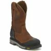 Best Sale 👍 Justin Men's Chestnut Warhawk Waterproof Work 🥾 Boots - Composite Toe ⭐