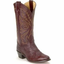 Best Sale 😉 Justin Marbled Deerlite Cowboy 🥾 Boots - Medium Toe For Men Chestnut 🌟