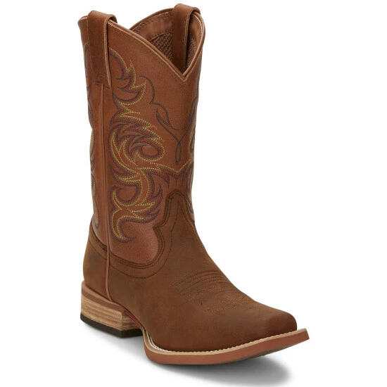 Wholesale ✨ Justin Men's Cowman Cognac Western 🥾 Boots - Broad Square Toe ✨ 3 Wholesale ✨ Justin Men's Cowman Cognac Western 🥾 Boots - Broad Square Toe ✨