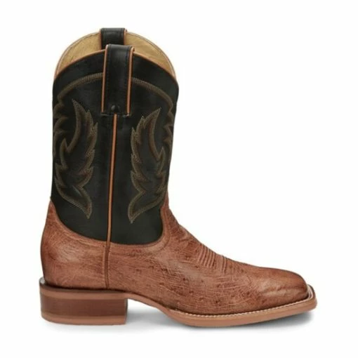 Cheapest 🔔 Justin Men's McLane Western 🥾 Boots Broad Square Toe Brown